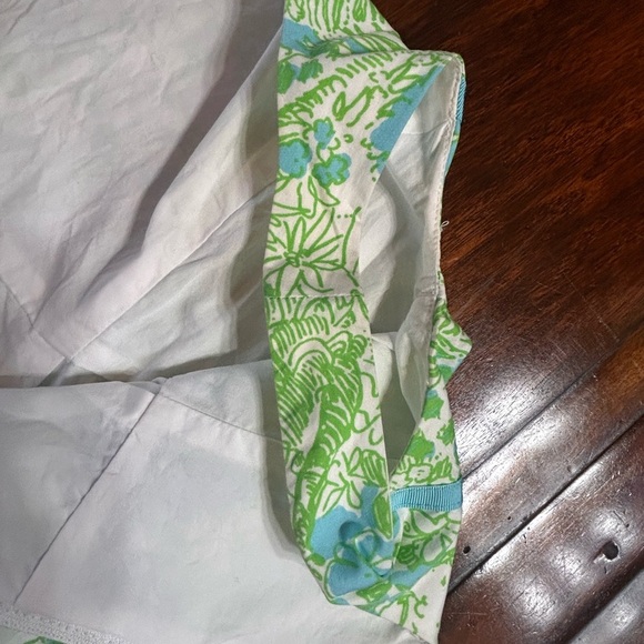Lilly Pulitzer Girls Mini Gosling Sleeveless Dress Green Blue Size 8 - Picture 5 of 6